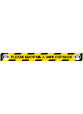 Maintain a Safe Distance Floor Graphic - 1m / 2m / Generic Distance Options