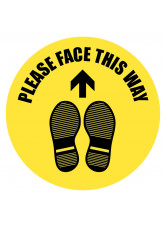 Please Face this Way - Floor Graphic