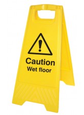 Caution Wet Floor - Self Standing Folding Sign