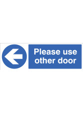 Please Use other Door - Arrow Left