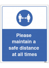 Keep a Safe Distance - 1m / 2m / Generic Distance Options