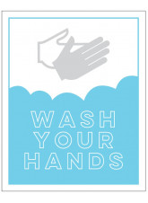 Wash Your Hands - Blue