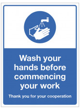 Wash your Hands before Commencing your Work